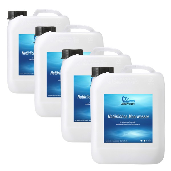 Bartelt natürliches Meerwasser 4 x 5 Liter Kanister