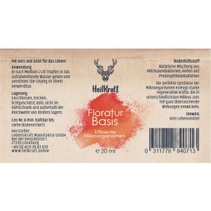 Heilkraft Floratur Basis - Effiziente Mikroorganismen 20 ml