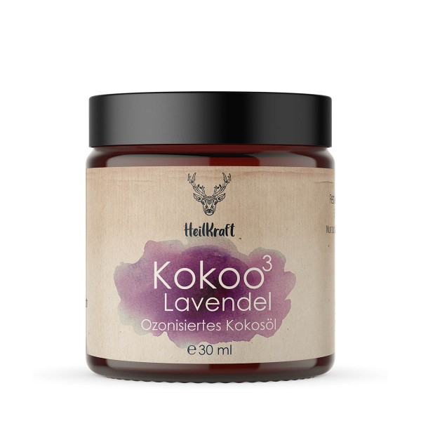 Heilkraft Kokoo³ Lavendel - Ozonisiertes Kokosöl + Lavendel 30 ml