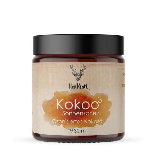 Heilkraft Kokoo³ Sonnenschein - Ozonisiertes Kokosöl + Bergamotte / Mandarine 30 ml