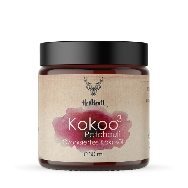 Heilkraft Kokoo³ Patchouli - Ozonisiertes Kokosöl + Patchouli 30 ml