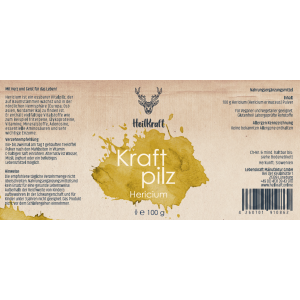 Heilkraft Kraftpilz Hericium - Vitalpilzpulver