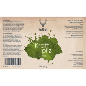 Heilkraft Kraftpilz Chaga - Vitalpilzpulver