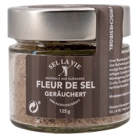 Sel la vie - Fleur de Sel geräuchert 125 g. Glas