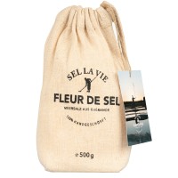 Sel la vie - Fleur de Sel 500 g. im Jutebeutel