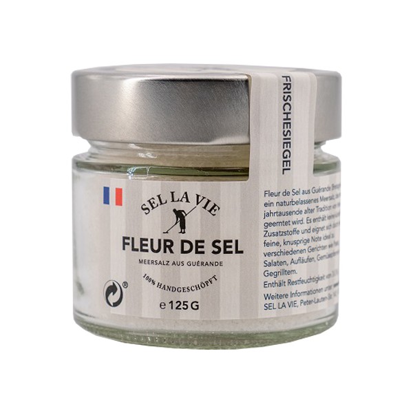 Sel la vie - Fleur de Sel 125 g. im Glas