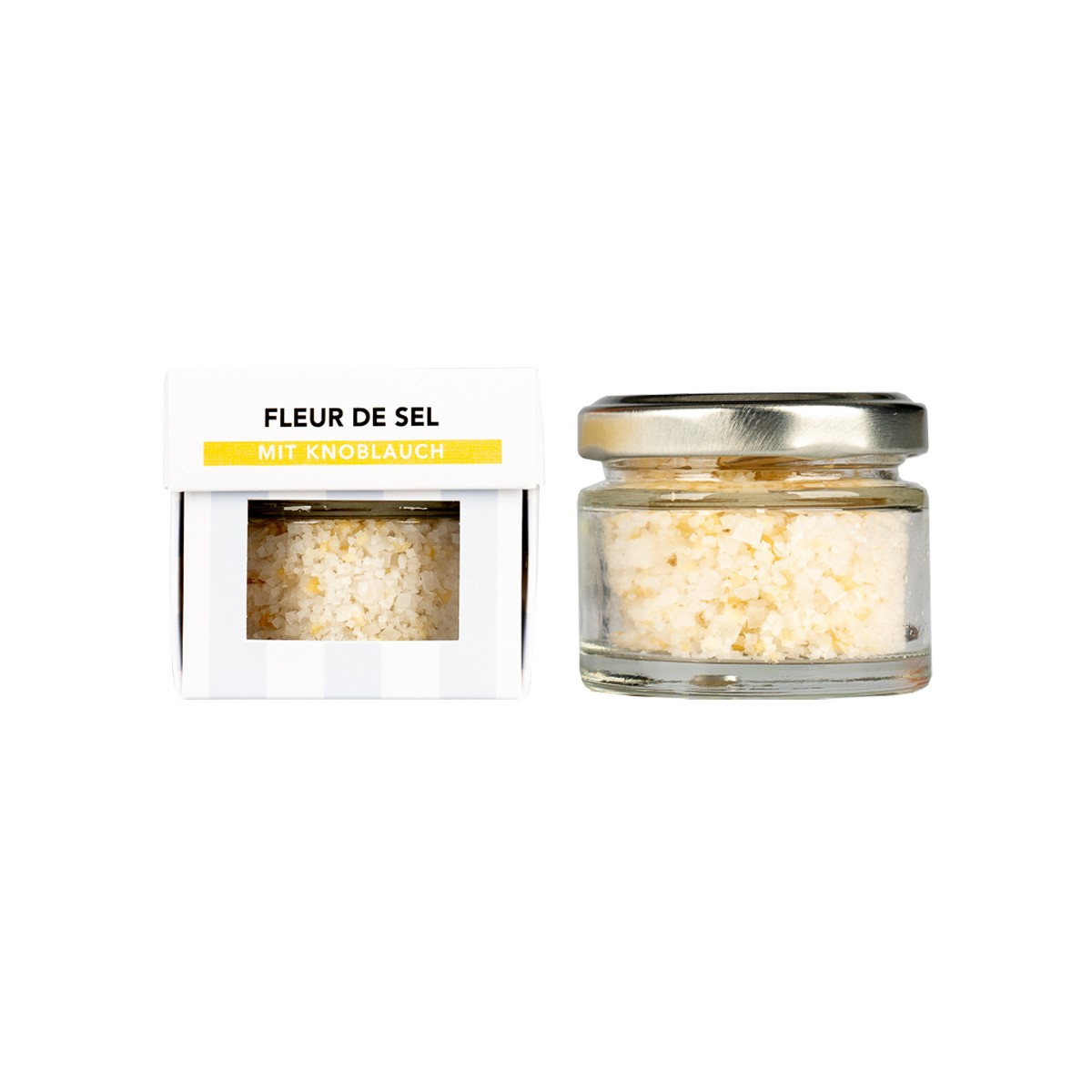 Bio Fleur de Sel mit Knoblauch 30 g box