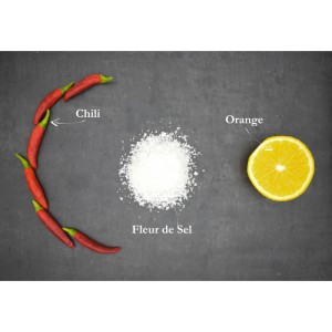 Bio Fleur de Sel mit Orange und Chili 30 g