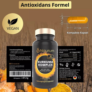 Naurum Kurkuma Komplex 90 Kapseln