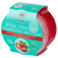 Saules Fabrika Schwammseife 150 g - Strawberries and Cream