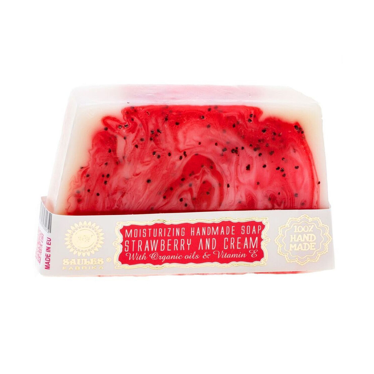 Saules Fabrika Seife 80g - Strawberries  box