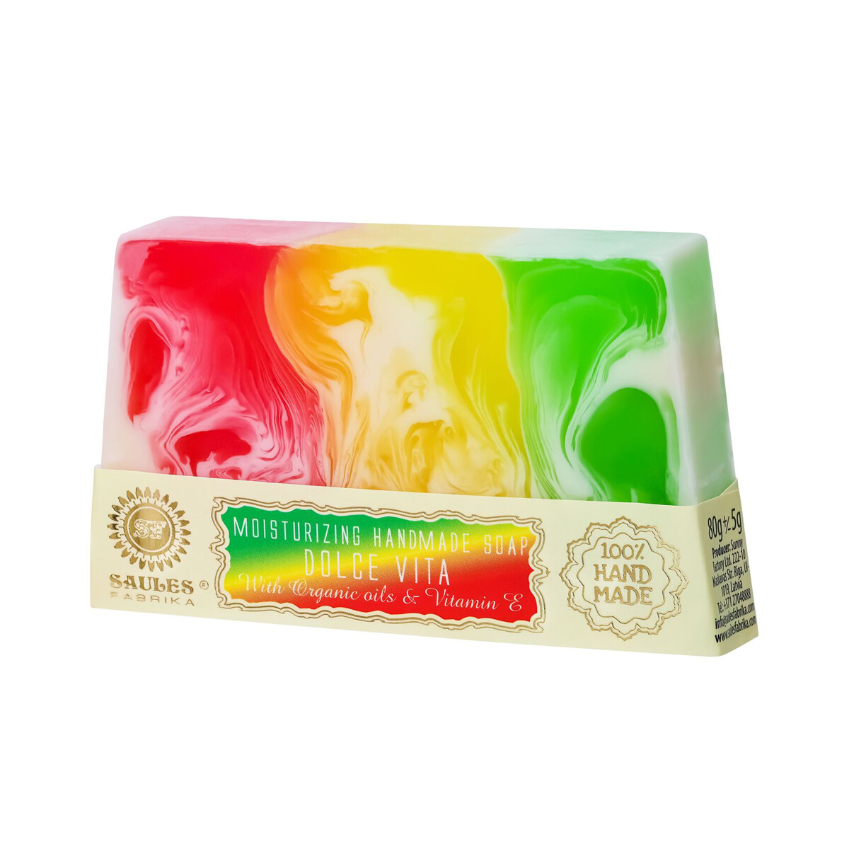 Saules Fabrika Seife 80g - Dolce Vita box