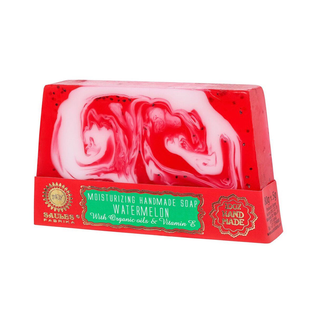 Saules Fabrika Seife 80g - Watermelon box
