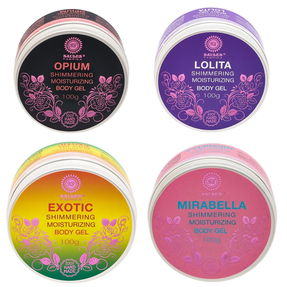 Saules Fabrika Shimmering Body Gel 100g box