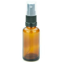 Glasflasche mit Spray Zerstäuber 30 ml Braun