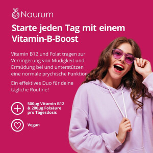 Naurum Vitamin B12 Trio Komplex mit Folat 50 ml