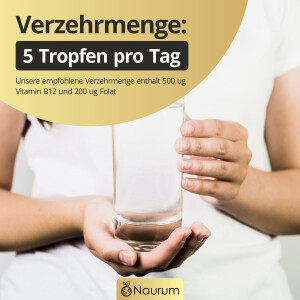 Naurum Vitamin B12 Trio Komplex mit Folat 50 ml