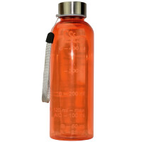 Meerkraft Wasserflasche mit isotonischer Messskala 500 ml - Orange