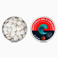 Oceanrespect Zahnpastatabletten, Fluoridfrei, 60 Stück - Erdbeere