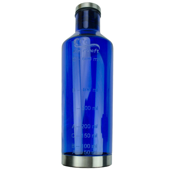 Meerkraft Wasserflasche mit isotonischer Messskala 800 ml - Blau