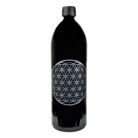 Bartelt natürliches Meerwasser 1 Liter - Mironglas (Gravur Lebensblume)