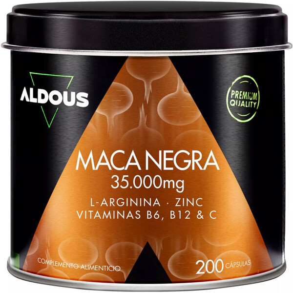 Aldous Bio Peruanischer schwarzer Maca-Komplex 35000 mg - 200 Kapseln