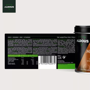 Aldous Bio Peruanischer schwarzer Maca-Komplex 35000 mg - 200 Kapseln