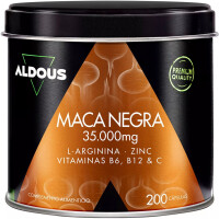Aldous Bio Peruanischer schwarzer Maca-Komplex 35000 mg - 200 Kapseln
