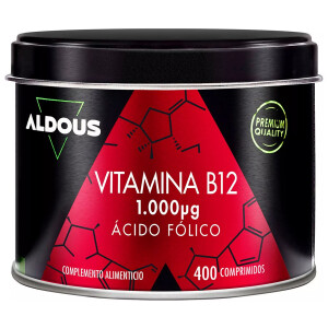 Aldous Bio Vitamin B12 mit Folsäure - 400 Tabletten