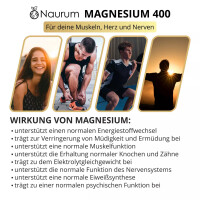 Naurum Magnesium 400 - premium-magnesium 120 Kapseln