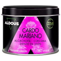 Aldous Bio Mariendistel mit Artischocke, Kurkuma, Löwenzahn 150 Kapseln