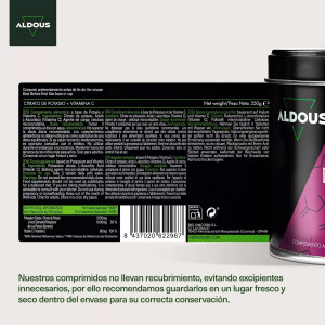 Aldous Bio Kaliumcitrat 3705 mg mit 80 mg Vitamin C Aldous - 250 Tabletten