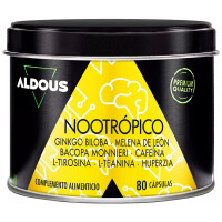 Aldous Bio Nootropikum Ginkgo Biloba Löwenmähne Koffein - 80 Kapseln