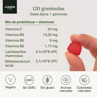 Aldous Bio Probiotika mit Vitaminen - 120 Gummibärchen