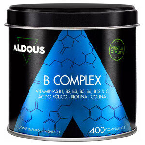 Aldous Bio Vitamin B-Komplex + Vitamin C - 400 Tabletten