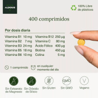 Aldous Bio Vitamin B-Komplex + Vitamin C - 400 Tabletten