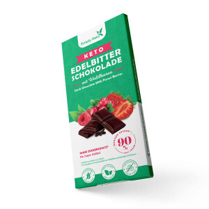 Simply Keto Keto Edelbitter Schokoladentafel mit Waldbeeren 125g