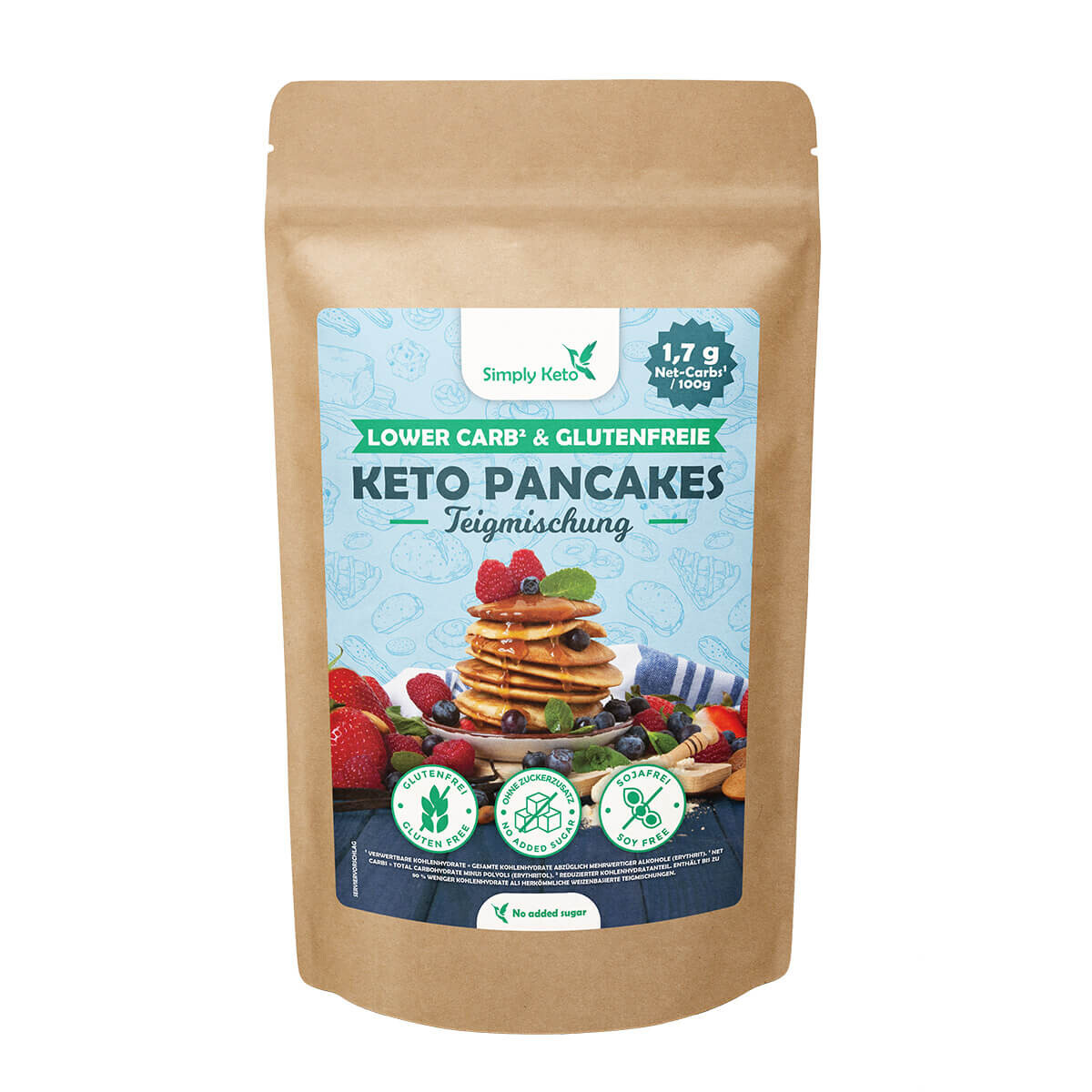 Simply Keto Pancakes & Waffel Mix Backmischung 285g