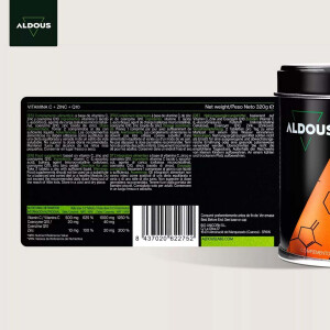 Aldous Bio Vitamin C mit Zink und Coenzym Q10 - 400 Tabletten