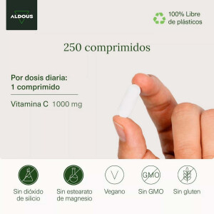Aldous Bio Vitamin C 1000 mg - 250 Tabletten