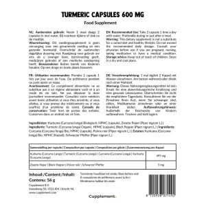 Cupplement – ​​Kurkuma / Piperin 80 Kapseln