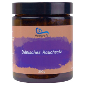 Meerkraft Dänisches Rauch-Meersalz 1-3 mm im Glas 200g