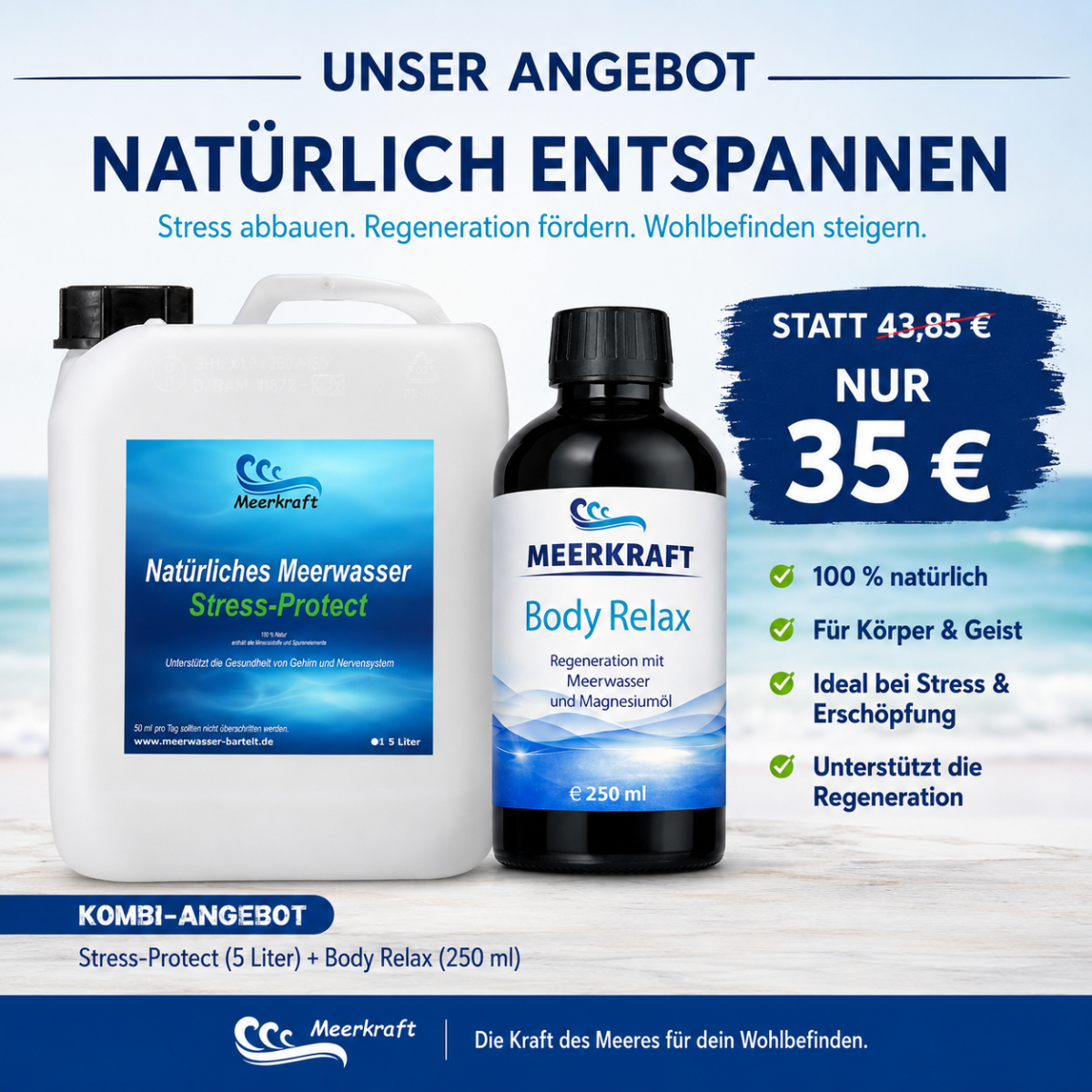 Angebot Meerkraft Stress-Protect 5L + Bo box