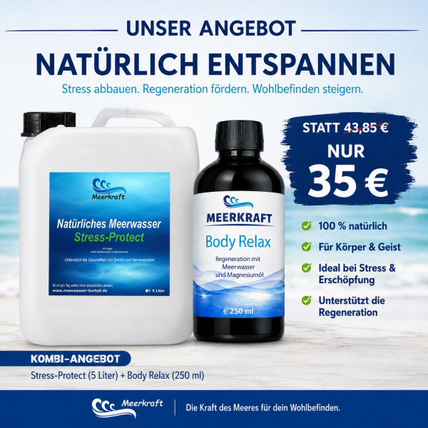 Angebot Meerkraft Stress-Protect 5L + BodyRelax 250 ml