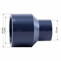 PVC Reduzierung lang Ø16/12-10mm