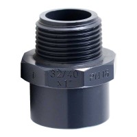 PVC Gewindestück Ø25mm-1"