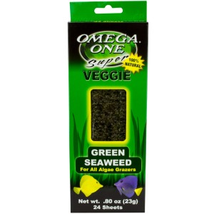 Omega One Seaweed Algenblätter Grün 23g