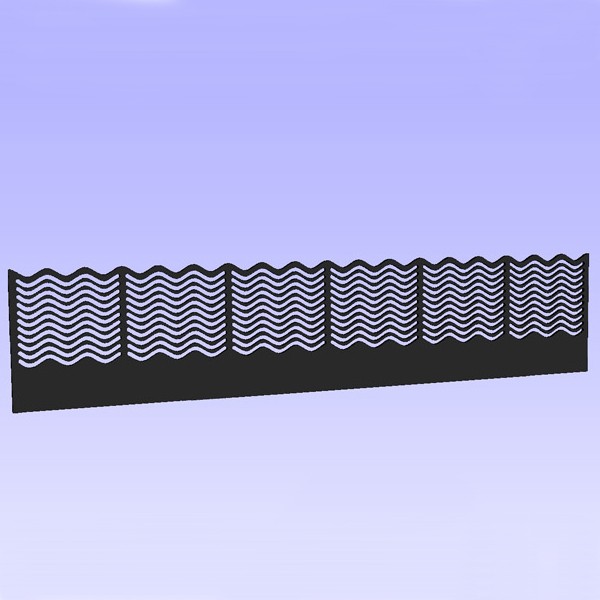 Ocean Wave Überlaufkamm 320 x 80 mm