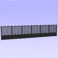 Ocean Wave Überlaufkamm 320 x 80 mm