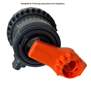 Profi Industrie Kugelhahn Easyfit Rot EPDM 25mm